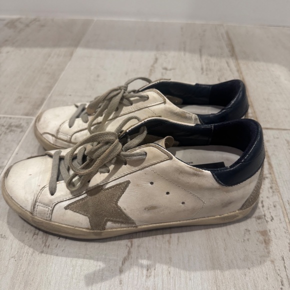 EUC Golden Goose size 36 white/navy - Picture 3 of 6